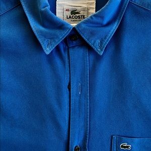 Blue Lacoste Men’s Button Up